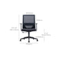 Silla contemporánea de microfibra, sillón con respaldo alto para conferencias