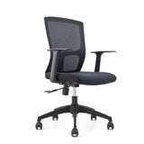 Contemporary Microfiber Chair Task Mid-Back Desk Chair for Office