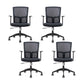 Silla de microfibra contemporánea Task Mid-Back Silla de escritorio para oficina