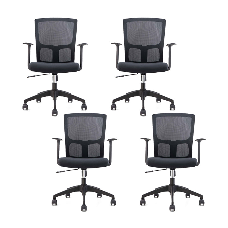 Silla de microfibra contemporánea Task Mid-Back Silla de escritorio para oficina
