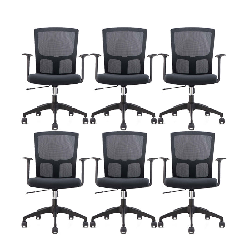 Silla de microfibra contemporánea Task Mid-Back Silla de escritorio para oficina