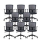 Silla de microfibra contemporánea Task Mid-Back Silla de escritorio para oficina