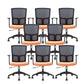 Silla de microfibra contemporánea Task Mid-Back Silla de escritorio para oficina