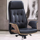 27" Wide Contemporary Managers Chair Tufted Leather Executive Chair Clearhalo 'furn' 'furn_office_chair' 'Furniture' 'Office Chairs' 'Office Furniture' 'office_chair' 6352344