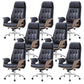 27" Wide Contemporary Managers Chair Tufted Leather Executive Chair Black 8 Piece Set Clearhalo 'furn' 'furn_office_chair' 'Furniture' 'Office Chairs' 'Office Furniture' 'office_chair' 6352347