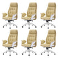 27" Wide Contemporary Managers Chair Tufted Leather Executive Chair Beige 6 Piece Set Clearhalo 'furn' 'furn_office_chair' 'Furniture' 'Office Chairs' 'Office Furniture' 'office_chair' 6352363