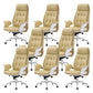 27" Wide Contemporary Managers Chair Tufted Leather Executive Chair Beige 8 Piece Set Clearhalo 'furn' 'furn_office_chair' 'Furniture' 'Office Chairs' 'Office Furniture' 'office_chair' 6352364