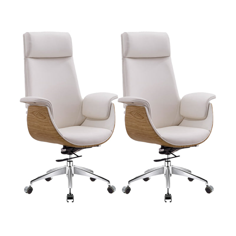 ハイバックアームレスエグゼクティブチェアフェイクレザーマネージャーチェア