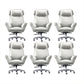 Moderner Executive Swivel Office Chair High Back Armless Manager Stuhl