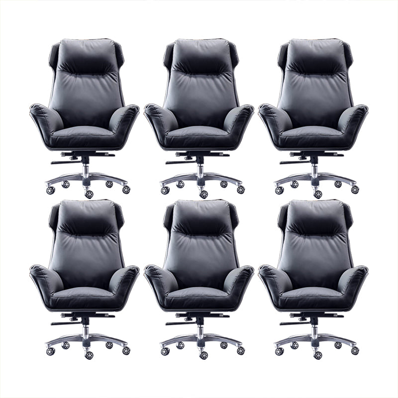 Moderner Executive Swivel Office Chair High Back Armless Manager Stuhl