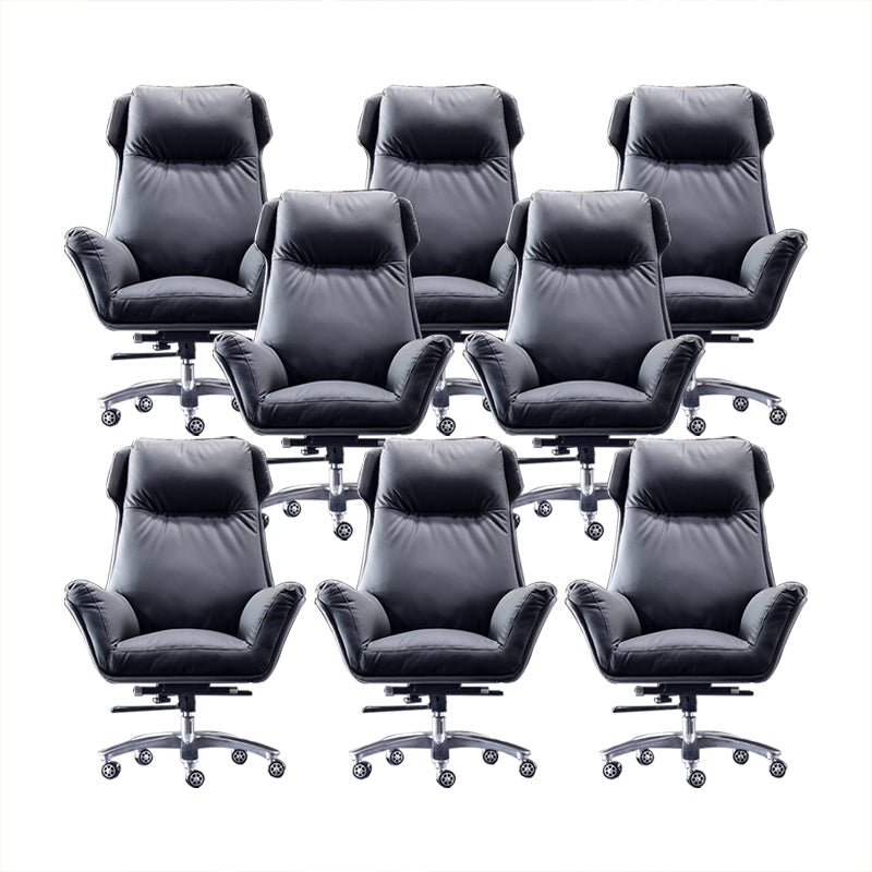 Moderner Executive Swivel Office Chair High Back Armless Manager Stuhl