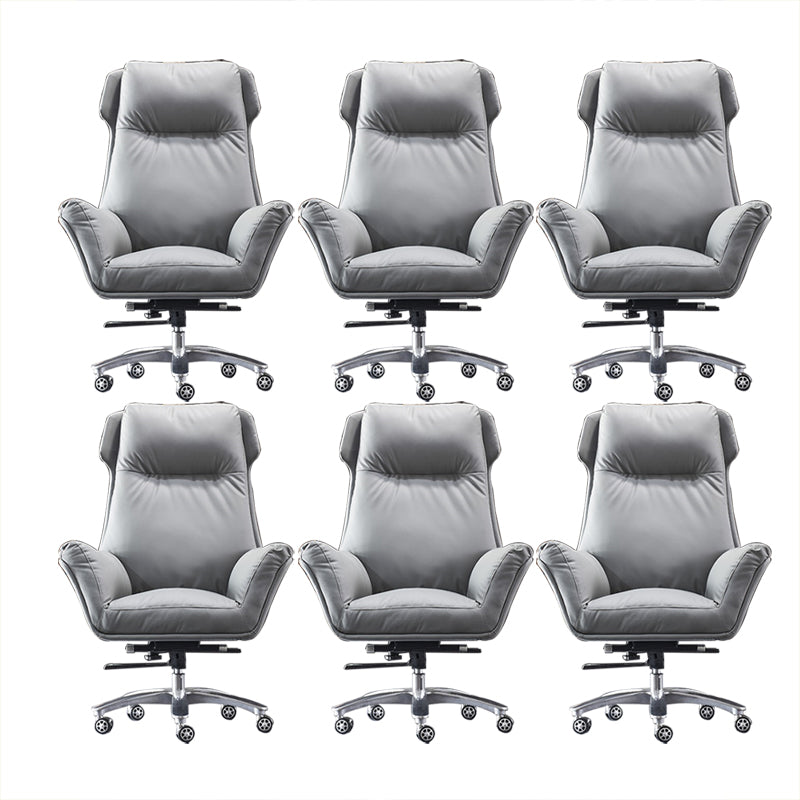 Moderner Executive Swivel Office Chair High Back Armless Manager Stuhl