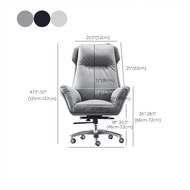 Moderner Executive Swivel Office Chair High Back Armless Manager Stuhl