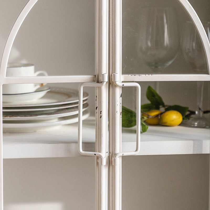 Traditional Pine Display Stand Glass Doors Storage Cabinet with Doors for Bedroom Clearhalo 'Display & China Cabinets' 'display_china_cabinets' 'furn' 'furn_display_china_cabinets' 'Furniture' 'Kitchen & Dining Furniture' 6352771