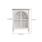 Traditional Pine Display Stand Glass Doors Storage Cabinet with Doors for Bedroom Clearhalo 'Display & China Cabinets' 'display_china_cabinets' 'furn' 'furn_display_china_cabinets' 'Furniture' 'Kitchen & Dining Furniture' 6352776