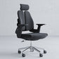 Modern Desk Chair Mesh Computer Chair Mid-Back Chair in Black/Gray Clearhalo 'furn' 'furn_office_chair' 'Furniture' 'Office Chairs' 'Office Furniture' 'office_chair' 6353967