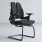 Modern Desk Chair Mesh Computer Chair Mid-Back Chair in Black/Gray Clearhalo 'furn' 'furn_office_chair' 'Furniture' 'Office Chairs' 'Office Furniture' 'office_chair' 6353974