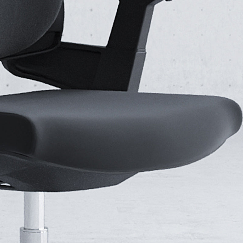 Modern Desk Chair Mesh Computer Chair Mid-Back Chair in Black/Gray Clearhalo 'furn' 'furn_office_chair' 'Furniture' 'Office Chairs' 'Office Furniture' 'office_chair' 6353981