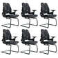 Modern Desk Chair Mesh Computer Chair Mid-Back Chair in Black/Gray Black 6 Piece Set Casters Not Included Clearhalo 'furn' 'furn_office_chair' 'Furniture' 'Office Chairs' 'Office Furniture' 'office_chair' 6353983
