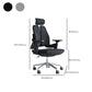 Modern Desk Chair Mesh Computer Chair Mid-Back Chair in Black/Gray Clearhalo 'furn' 'furn_office_chair' 'Furniture' 'Office Chairs' 'Office Furniture' 'office_chair' 6353995