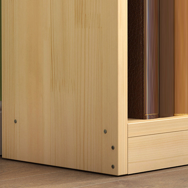 現代の天然木製の本の棚は家のための棚の本棚を閉じた