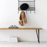 11.7-inch W Solid Wood Bench Modern Bedroom Rectangle Seating Bench Clearhalo 'Benches' 'Chairs & Seating' 'furn' 'furn_benches' 'Furniture' 'Living Room Furniture' 6354073