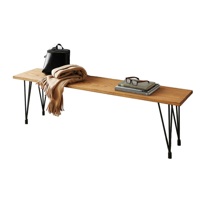 11.7-inch W Solid Wood Bench Modern Bedroom Rectangle Seating Bench Clearhalo 'Benches' 'Chairs & Seating' 'furn' 'furn_benches' 'Furniture' 'Living Room Furniture' 6354075