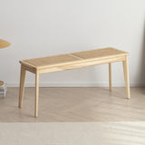 Tropical Entryway Bench 11.8 Inch Wide Solid Wood Seating Bench Clearhalo 'Benches' 'Chairs & Seating' 'furn' 'furn_benches' 'Furniture' 'Living Room Furniture' 6354092