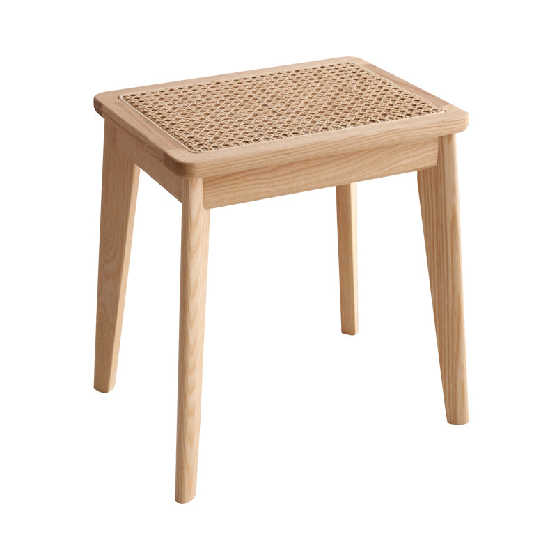 11.8" Wide Tropical Bench Solid Wood Seating Bench with Straight Legs 16"L x 12"W x 17"H Natural Clearhalo 'Benches' 'Chairs & Seating' 'furn' 'furn_benches' 'Furniture' 'Living Room Furniture' 6354107