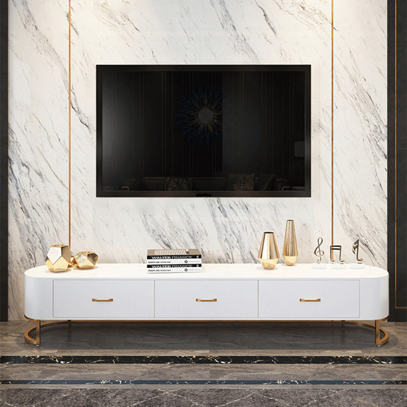 Faux Wood TV Media Console Modern Media Console TV Stand with Drawers 87"L x 16"W x 18"H Clearhalo 'furn' 'furn_tv_stands_entertainment_centers' 'Furniture' 'Living Room Furniture' 'TV Stands & Entertainment Centers' 'TV Stands & Media Storage Furniture' 'tv_stands_entertainment_centers' 6354171