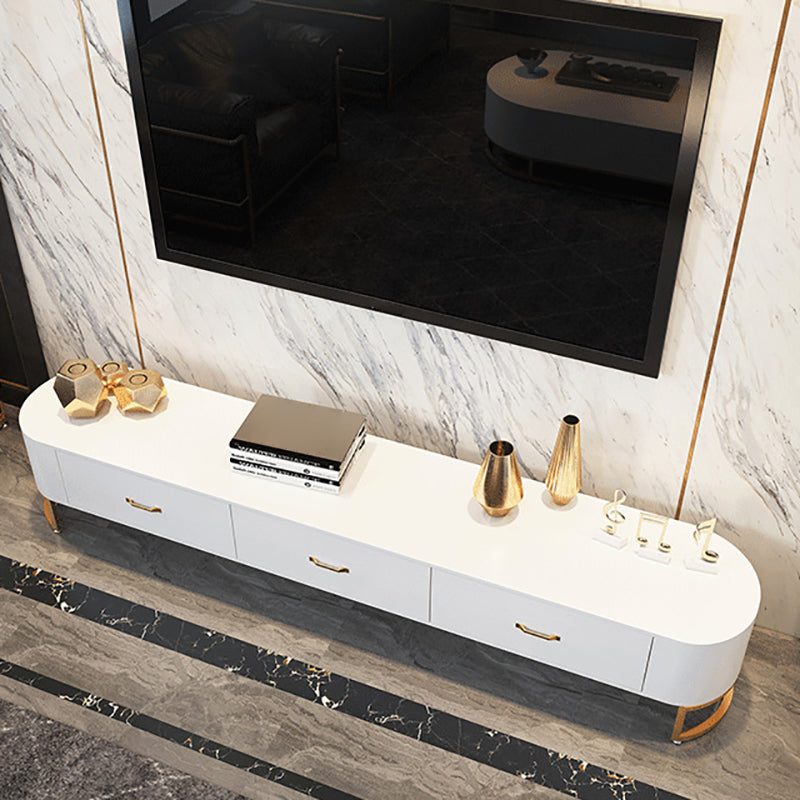 Faux Wood TV Media Console Modern Media Console TV Stand with Drawers 79"L x 16"W x 18"H Clearhalo 'furn' 'furn_tv_stands_entertainment_centers' 'Furniture' 'Living Room Furniture' 'TV Stands & Entertainment Centers' 'TV Stands & Media Storage Furniture' 'tv_stands_entertainment_centers' 6354172