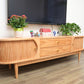 Solid Wood TV Media Console Traditional Media Console TV Stand with Drawers