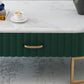 Scandinavian TV Media Console Marble Media Console TV Stand with Drawers Clearhalo 'furn' 'furn_tv_stands_entertainment_centers' 'Furniture' 'Living Room Furniture' 'TV Stands & Entertainment Centers' 'TV Stands & Media Storage Furniture' 'tv_stands_entertainment_centers' 6354303