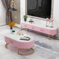 Scandinavian TV Media Console Marble Media Console TV Stand with Drawers Clearhalo 'furn' 'furn_tv_stands_entertainment_centers' 'Furniture' 'Living Room Furniture' 'TV Stands & Entertainment Centers' 'TV Stands & Media Storage Furniture' 'tv_stands_entertainment_centers' 6354307