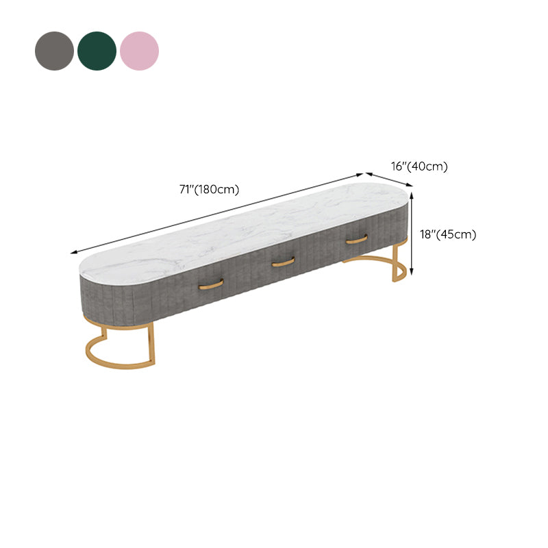 Scandinavian TV Media Console Marble Media Console TV Stand with Drawers Clearhalo 'furn' 'furn_tv_stands_entertainment_centers' 'Furniture' 'Living Room Furniture' 'TV Stands & Entertainment Centers' 'TV Stands & Media Storage Furniture' 'tv_stands_entertainment_centers' 6354309
