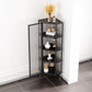 Industrial Curio Cabinet Metal Glass Doors Storage Cabinet with Legs for Living Room Clearhalo 'Display & China Cabinets' 'display_china_cabinets' 'furn' 'furn_display_china_cabinets' 'Furniture' 'Kitchen & Dining Furniture' 6354468