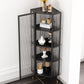 Industrial Curio Cabinet Metal Glass Doors Storage Cabinet with Legs for Living Room Clearhalo 'Display & China Cabinets' 'display_china_cabinets' 'furn' 'furn_display_china_cabinets' 'Furniture' 'Kitchen & Dining Furniture' 6354478