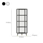 Industrial Curio Cabinet Metal Glass Doors Storage Cabinet with Legs for Living Room Clearhalo 'Display & China Cabinets' 'display_china_cabinets' 'furn' 'furn_display_china_cabinets' 'Furniture' 'Kitchen & Dining Furniture' 6354481