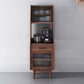 MODERNA PINE PINE CHURNA DEL PINO E PORSO SPATTURE HUTCH CUFFET PER LA SOGGIO