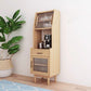 MODERNA PINE PINE CHURNA DEL PINO E PORSO SPATTURE HUTCH CUFFET PER LA SOGGIO