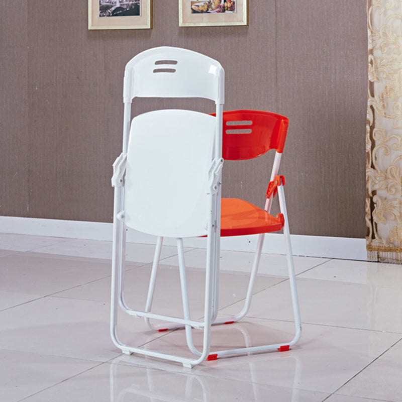 Modern Desk Chair Plastic Computer Chair Mid-Back Chair No Wheels Clearhalo 'furn' 'furn_office_chair' 'Furniture' 'Office Chairs' 'Office Furniture' 'office_chair' 6354574