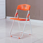 Modern Desk Chair Plastic Computer Chair Mid-Back Chair No Wheels Orange 1 Piece Clearhalo 'furn' 'furn_office_chair' 'Furniture' 'Office Chairs' 'Office Furniture' 'office_chair' 6354599