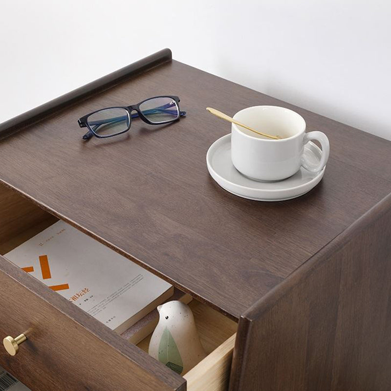 2 cassetti tavolino notturno moderno con gambe, alti, alti 20,9 "