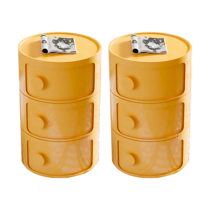 Comodino moderno comodino in plastica in plastica per soggiorno per soggiorno