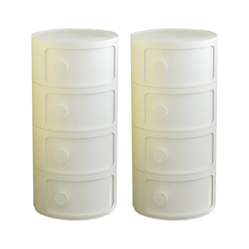 Comodino moderno comodino in plastica in plastica per soggiorno per soggiorno