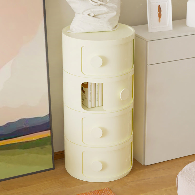 Comodino moderno comodino in plastica in plastica per soggiorno per soggiorno