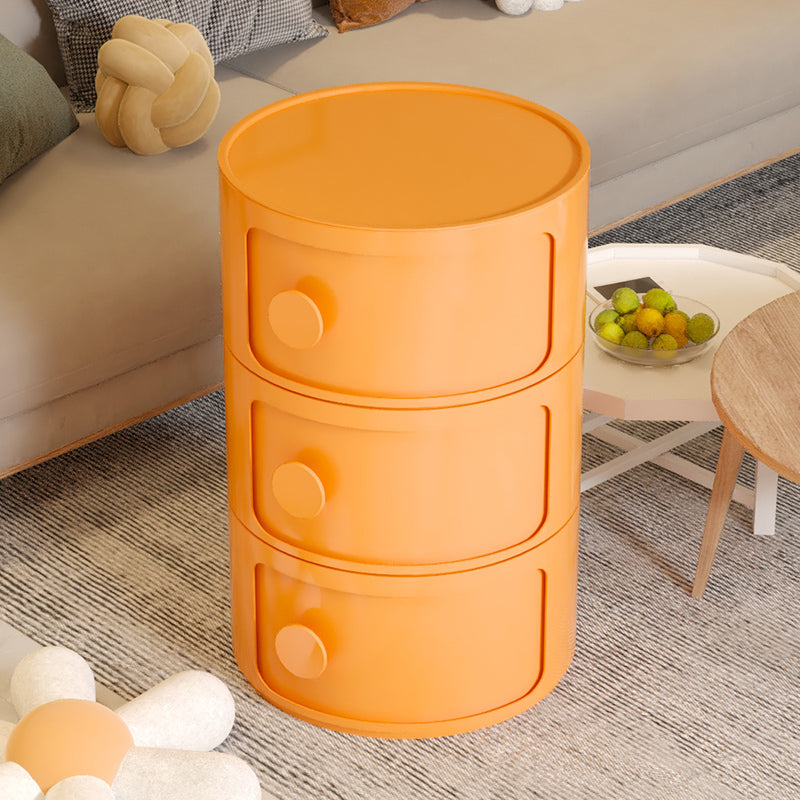 Comodino moderno comodino in plastica in plastica per soggiorno per soggiorno