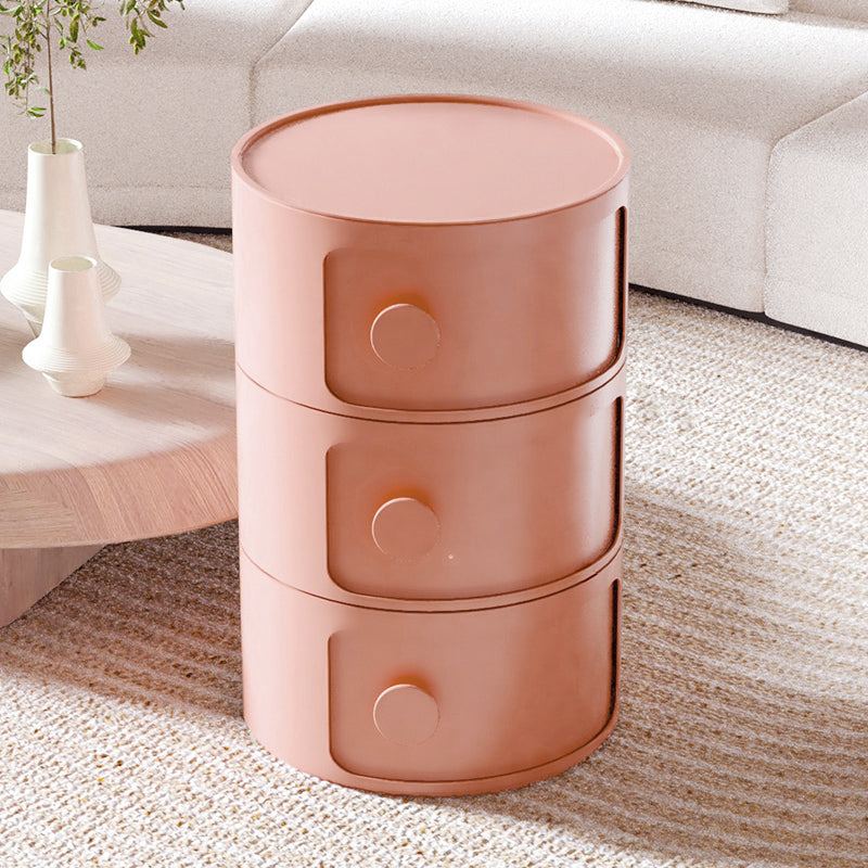 Comodino moderno comodino in plastica in plastica per soggiorno per soggiorno