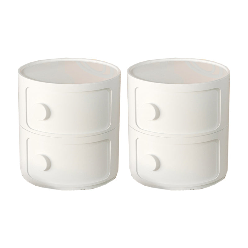 Mesa de acento de almacenamiento contemporáneo Nightsand Nightsand con gabinetes