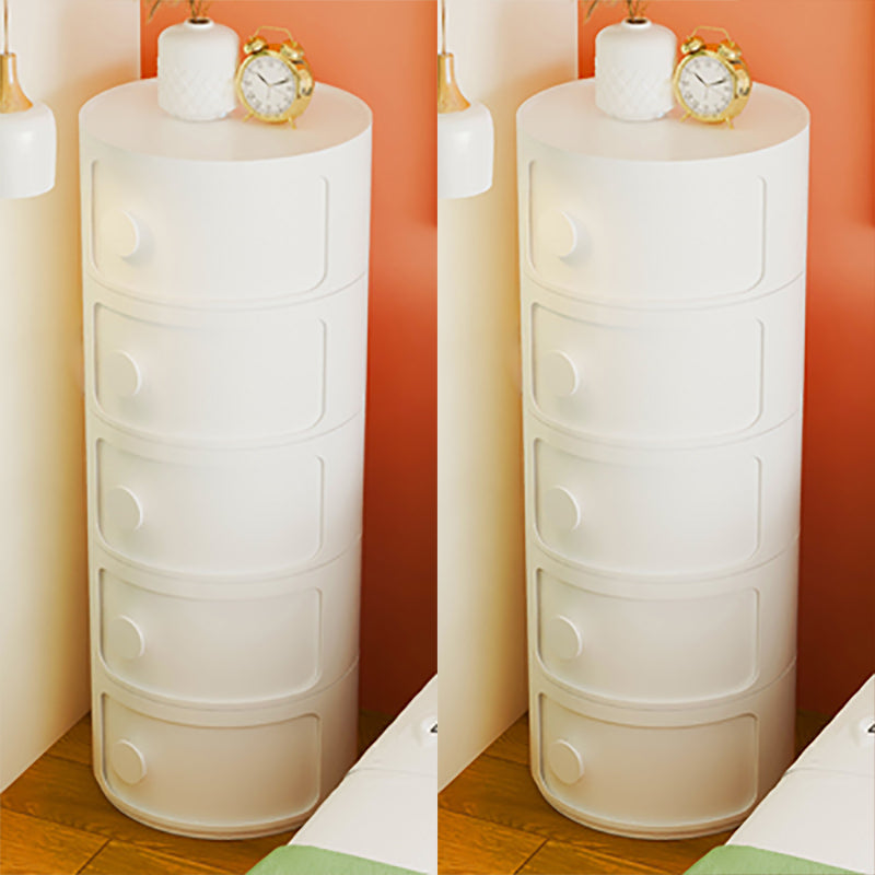 Mesa de acento de almacenamiento contemporáneo Nightsand Nightsand con gabinetes